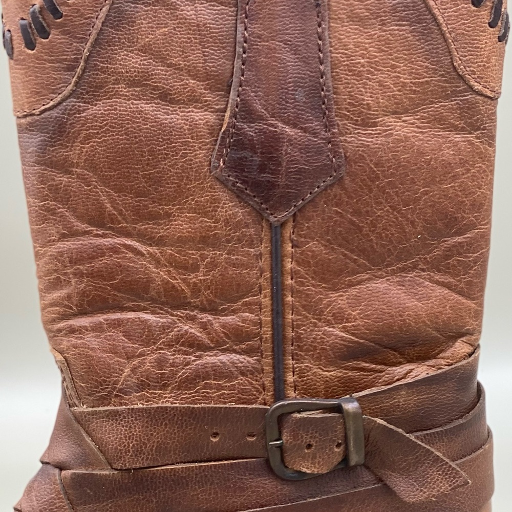 Texas Country Women’s Brown Leather Western Cowboy Boots Pointed Toe Size 7 - Picture 12 of 16